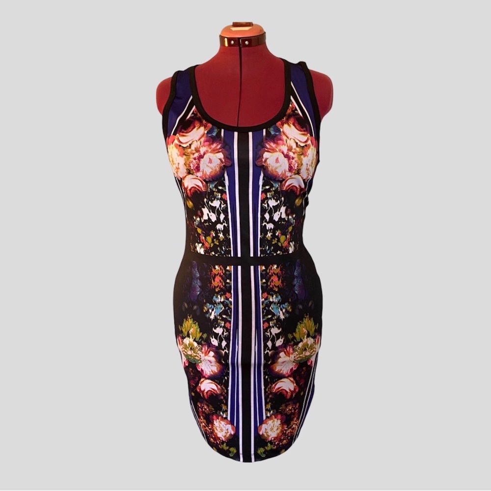 Rampage Printed Front Bodycon Dress
